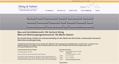 Desktop Screenshot of hoenig-siebert.de